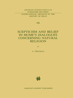 cover image of Scepticism and Belief in Hume's Dialogues Concerning Natural Religion
